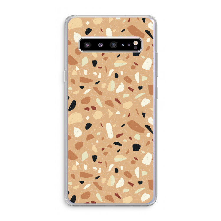 CaseCompany Terrazzo N°17: Samsung Galaxy S10 5G Transparant Hoesje