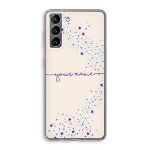 CaseCompany Sterren: Samsung Galaxy S21 Transparant Hoesje