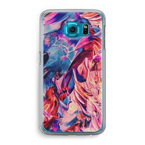 CaseCompany Pink Orchard: Samsung Galaxy S6 Transparant Hoesje