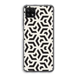CaseCompany Crazy pattern: Samsung Galaxy A22 5G Transparant Hoesje