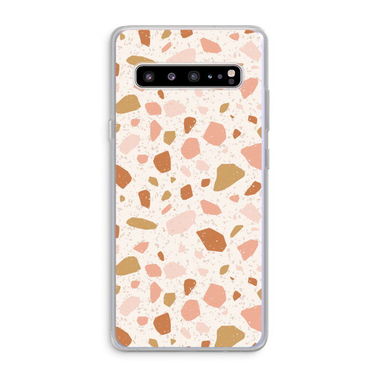 CaseCompany Terrazzo N°18: Samsung Galaxy S10 5G Transparant Hoesje