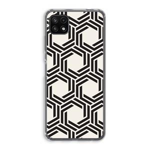 CaseCompany Geometrisch patroon: Samsung Galaxy A22 5G Transparant Hoesje