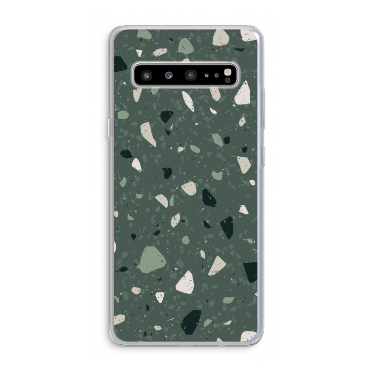 CaseCompany Terrazzo N°19: Samsung Galaxy S10 5G Transparant Hoesje