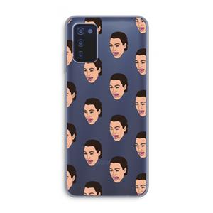 CaseCompany Ugly Cry Call: Samsung Galaxy A03s Transparant Hoesje