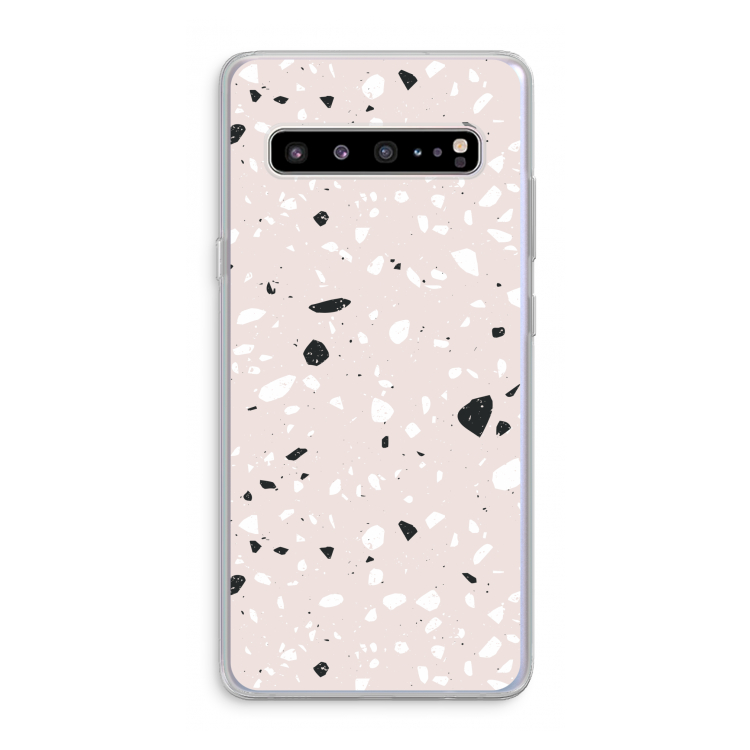 CaseCompany Terrazzo N°20: Samsung Galaxy S10 5G Transparant Hoesje