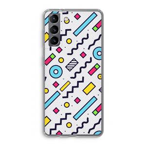 CaseCompany 8-bit N°8: Samsung Galaxy S21 Transparant Hoesje