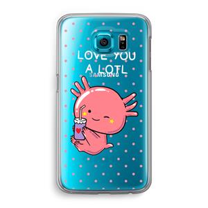 CaseCompany Love You A Lotl: Samsung Galaxy S6 Transparant Hoesje