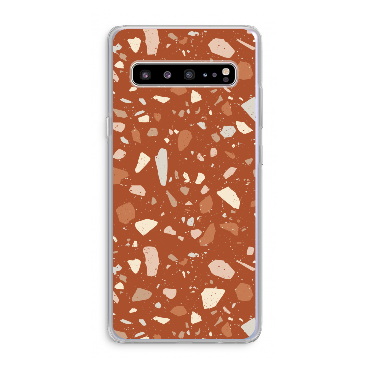CaseCompany Terrazzo N°22: Samsung Galaxy S10 5G Transparant Hoesje