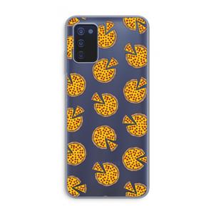 CaseCompany You Had Me At Pizza: Samsung Galaxy A03s Transparant Hoesje