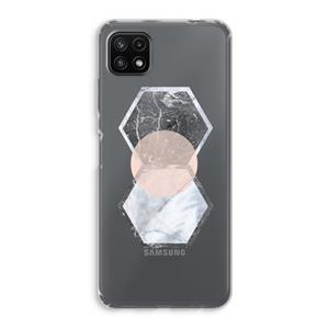 CaseCompany Creatieve toets: Samsung Galaxy A22 5G Transparant Hoesje