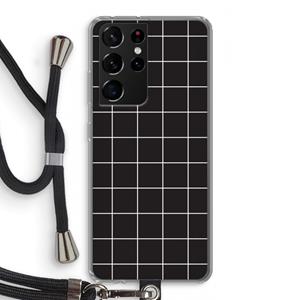 CaseCompany Rooster 2: Samsung Galaxy S21 Ultra Transparant Hoesje met koord