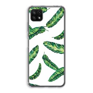 CaseCompany Lange bladeren: Samsung Galaxy A22 5G Transparant Hoesje