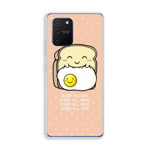 CaseCompany Sleep All Day: Samsung Galaxy Note 10 Lite Transparant Hoesje