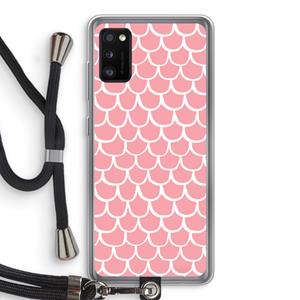 CaseCompany Dakpannetjes: Samsung Galaxy A41 Transparant Hoesje met koord
