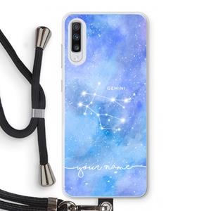 CaseCompany Sterrenbeeld - Licht: Samsung Galaxy A70 Transparant Hoesje met koord