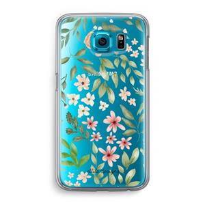 CaseCompany Botanical sweet flower heaven: Samsung Galaxy S6 Transparant Hoesje