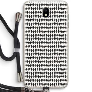 CaseCompany Crazy shapes: Samsung Galaxy J7 (2017) Transparant Hoesje met koord