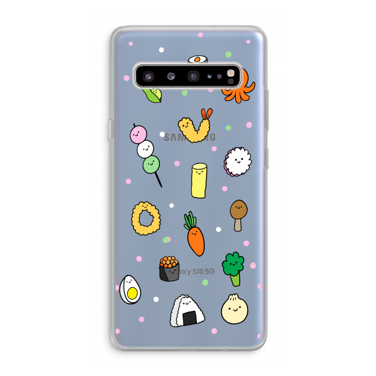 CaseCompany Happy bento friends: Samsung Galaxy S10 5G Transparant Hoesje