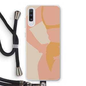 CaseCompany Bikini body: Samsung Galaxy A70 Transparant Hoesje met koord