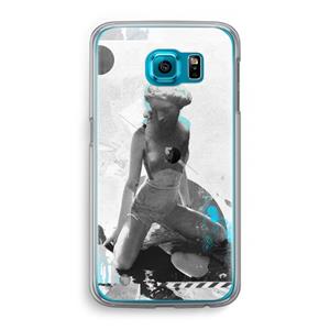 CaseCompany I will not feel a thing: Samsung Galaxy S6 Transparant Hoesje
