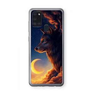 CaseCompany Night Guardian: Samsung Galaxy A21s Transparant Hoesje