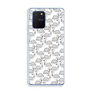 CaseCompany Zwanen: Samsung Galaxy Note 10 Lite Transparant Hoesje