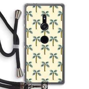CaseCompany Paradise: Sony Xperia XZ2 Transparant Hoesje met koord