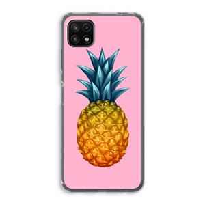 CaseCompany Grote ananas: Samsung Galaxy A22 5G Transparant Hoesje