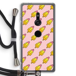 CaseCompany Waterijsjes: Sony Xperia XZ2 Transparant Hoesje met koord