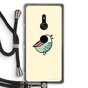 CaseCompany Birdy: Sony Xperia XZ2 Transparant Hoesje met koord