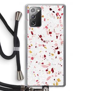 CaseCompany Terrazzo N°9: Samsung Galaxy Note 20 / Note 20 5G Transparant Hoesje met koord