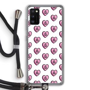 CaseCompany GIRL POWER: Samsung Galaxy A41 Transparant Hoesje met koord