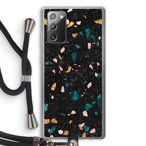 CaseCompany Terrazzo N°10: Samsung Galaxy Note 20 / Note 20 5G Transparant Hoesje met koord