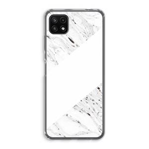 CaseCompany Biggest stripe: Samsung Galaxy A22 5G Transparant Hoesje