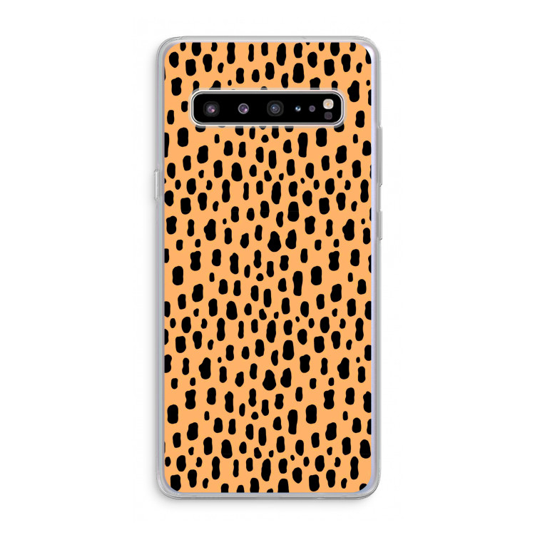 CaseCompany Panter: Samsung Galaxy S10 5G Transparant Hoesje