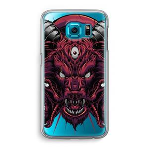CaseCompany Hell Hound and Serpents: Samsung Galaxy S6 Transparant Hoesje