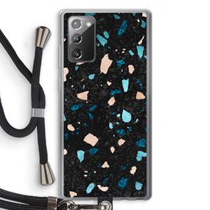 CaseCompany Terrazzo N°11: Samsung Galaxy Note 20 / Note 20 5G Transparant Hoesje met koord