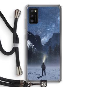 CaseCompany Wanderlust: Samsung Galaxy A41 Transparant Hoesje met koord