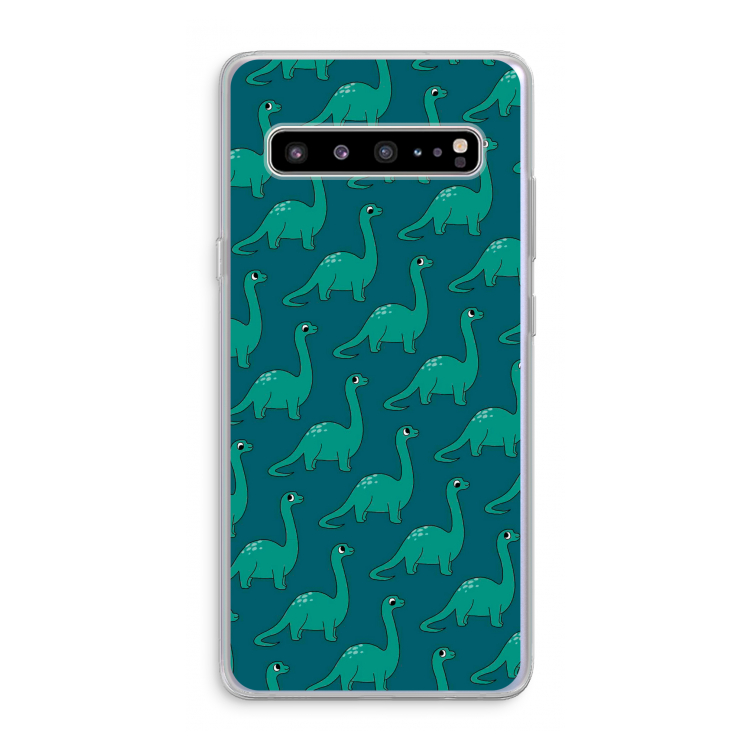 CaseCompany Diplodocus: Samsung Galaxy S10 5G Transparant Hoesje