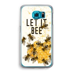 CaseCompany Let it bee: Samsung Galaxy S6 Transparant Hoesje