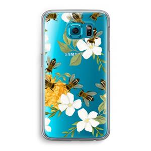 CaseCompany No flowers without bees: Samsung Galaxy S6 Transparant Hoesje