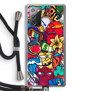 CaseCompany No Rules: Samsung Galaxy Note 20 / Note 20 5G Transparant Hoesje met koord