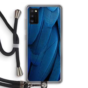 CaseCompany Pauw: Samsung Galaxy A41 Transparant Hoesje met koord