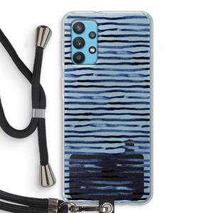 CaseCompany Verrassende lijnen: Samsung Galaxy A32 4G Transparant Hoesje met koord