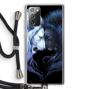 CaseCompany Brotherhood: Samsung Galaxy Note 20 / Note 20 5G Transparant Hoesje met koord