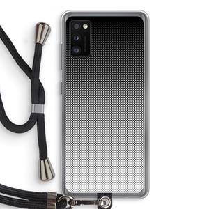 CaseCompany Musketon Halftone: Samsung Galaxy A41 Transparant Hoesje met koord