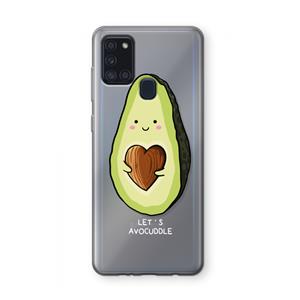 CaseCompany Avocuddle: Samsung Galaxy A21s Transparant Hoesje