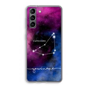 CaseCompany Sterrenbeeld - Donker: Samsung Galaxy S21 Transparant Hoesje