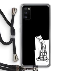 CaseCompany Musketon Painter: Samsung Galaxy A41 Transparant Hoesje met koord