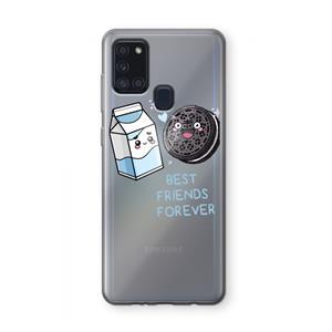 CaseCompany Best Friend Forever: Samsung Galaxy A21s Transparant Hoesje